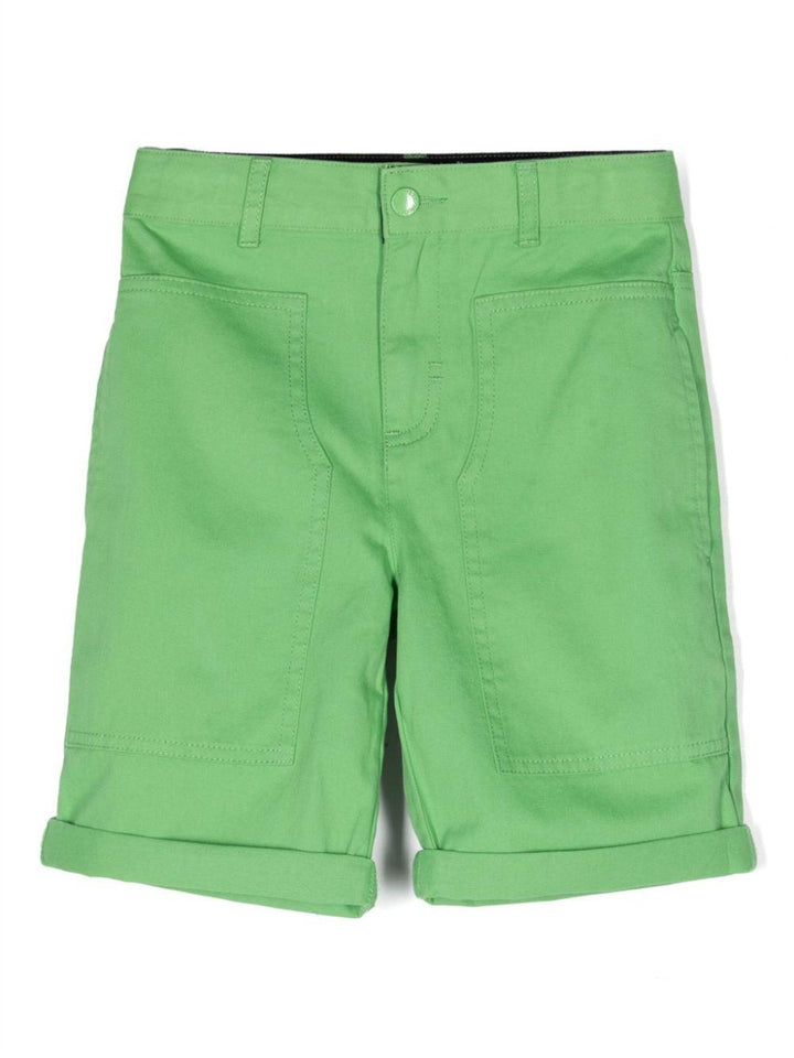 Green Bermuda shorts for boys