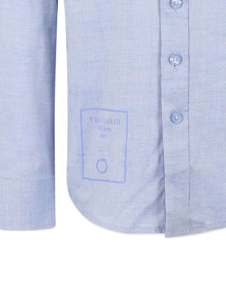 Camicia blu indaco per bambino