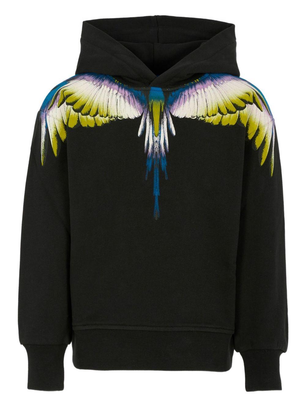 Felpa nera per bambino F5CMJBHS061 110 Marcelo Burlon Kids 