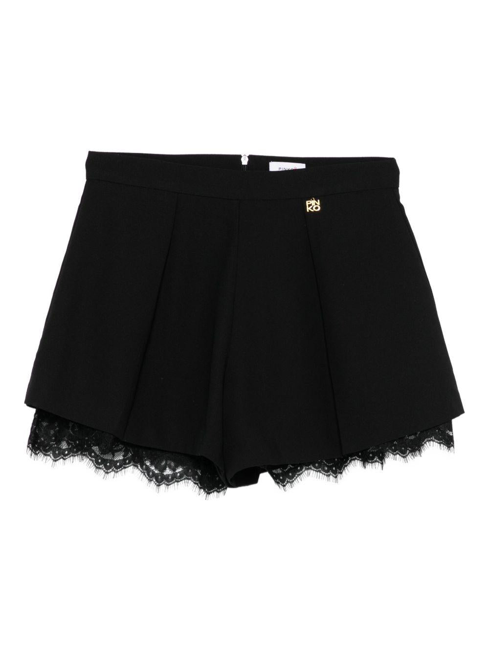 Bermuda nera per bambina KFBE007CGA021 N000 Pinko Kids 