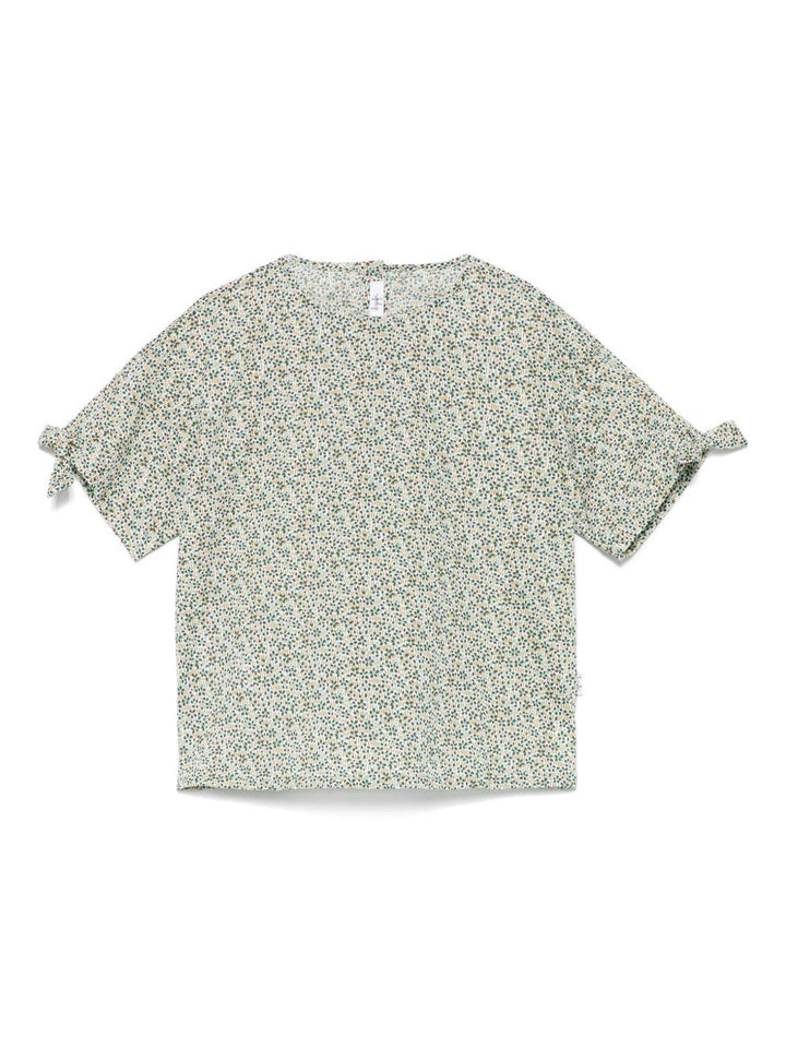 Top verde per bambina P25CC106C4139 577 Il Gufo 