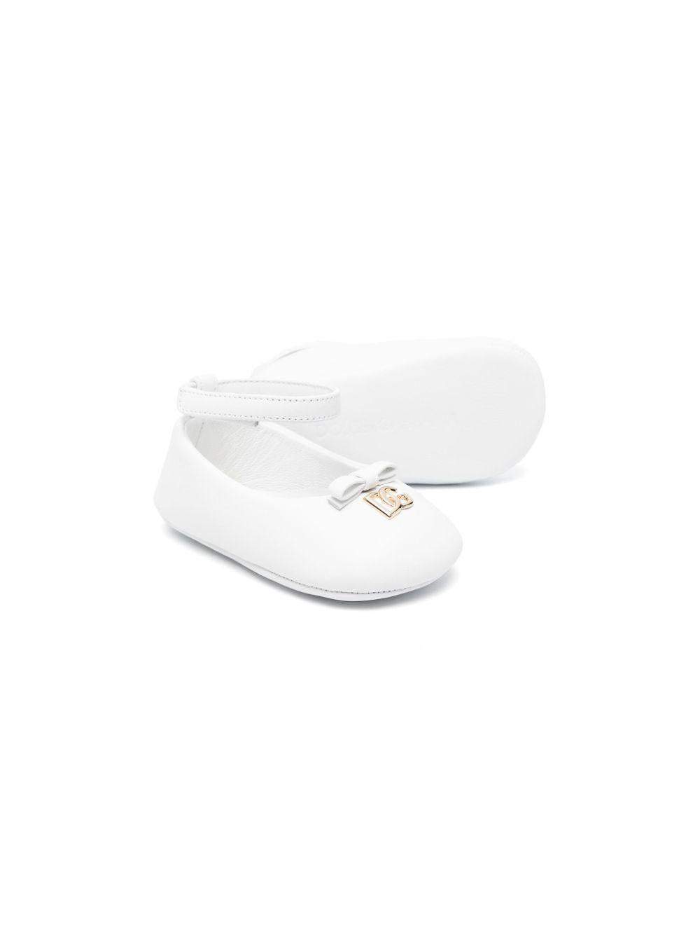 Ballerina bianca per neonata DK0065AB793 80001 Dolce & Gabbana Kids 