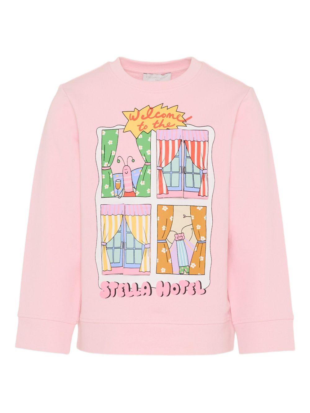 Felpa rosa per bambina TY4A10Z3409 51R Stella McCartney Kids 