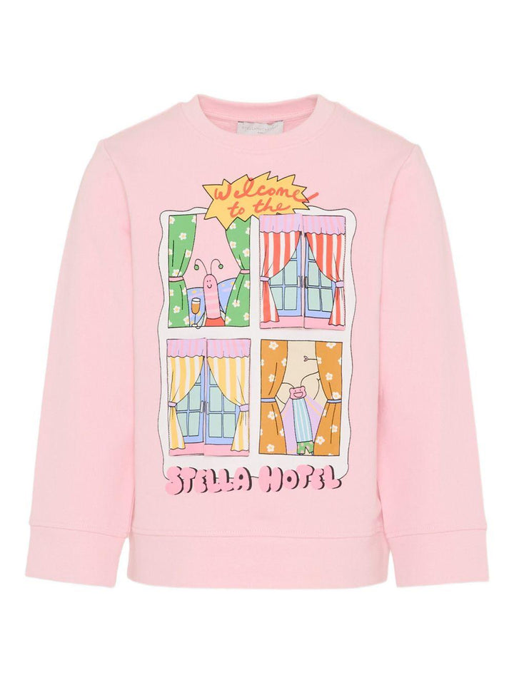 Felpa rosa per bambina TY4A10Z3409 51R Stella McCartney Kids 