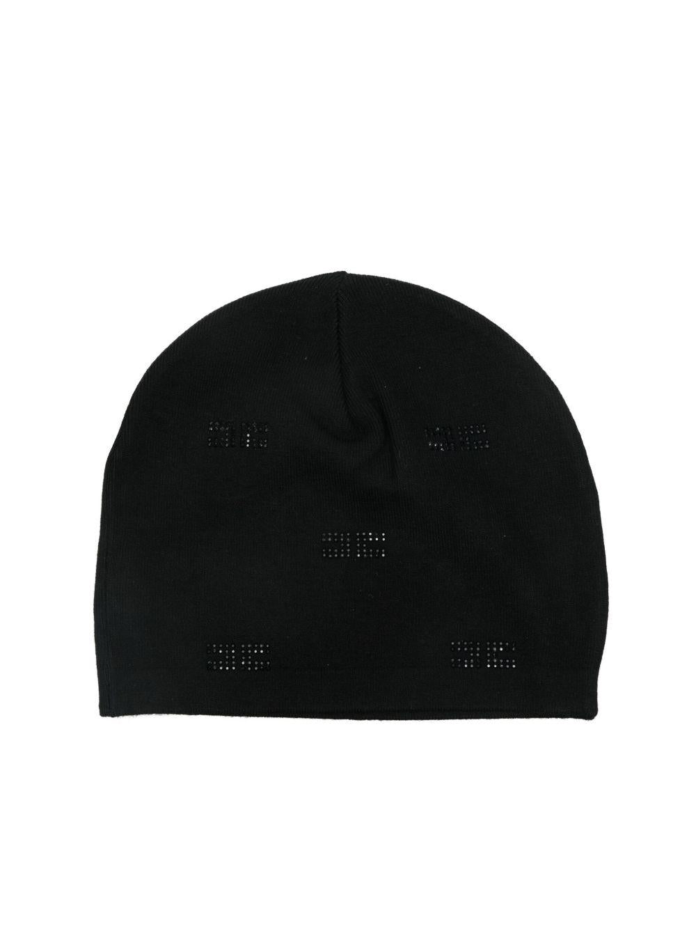 Cappello nero per bambina EFCP030CFL060 N000 Elisabetta Franchi Kids 