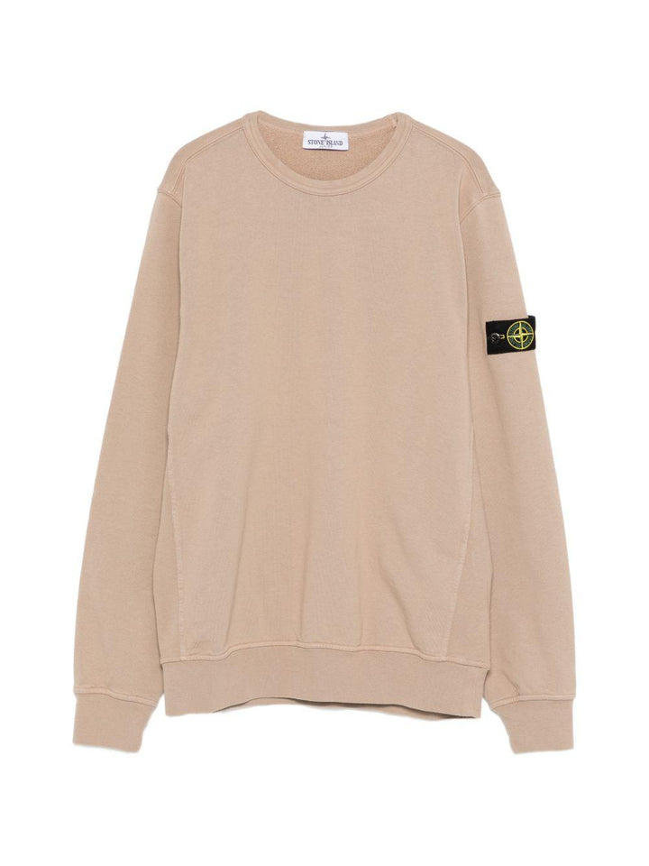 Felpa beige per bambino 66100005S0040 V0092 Stone Island Kids 