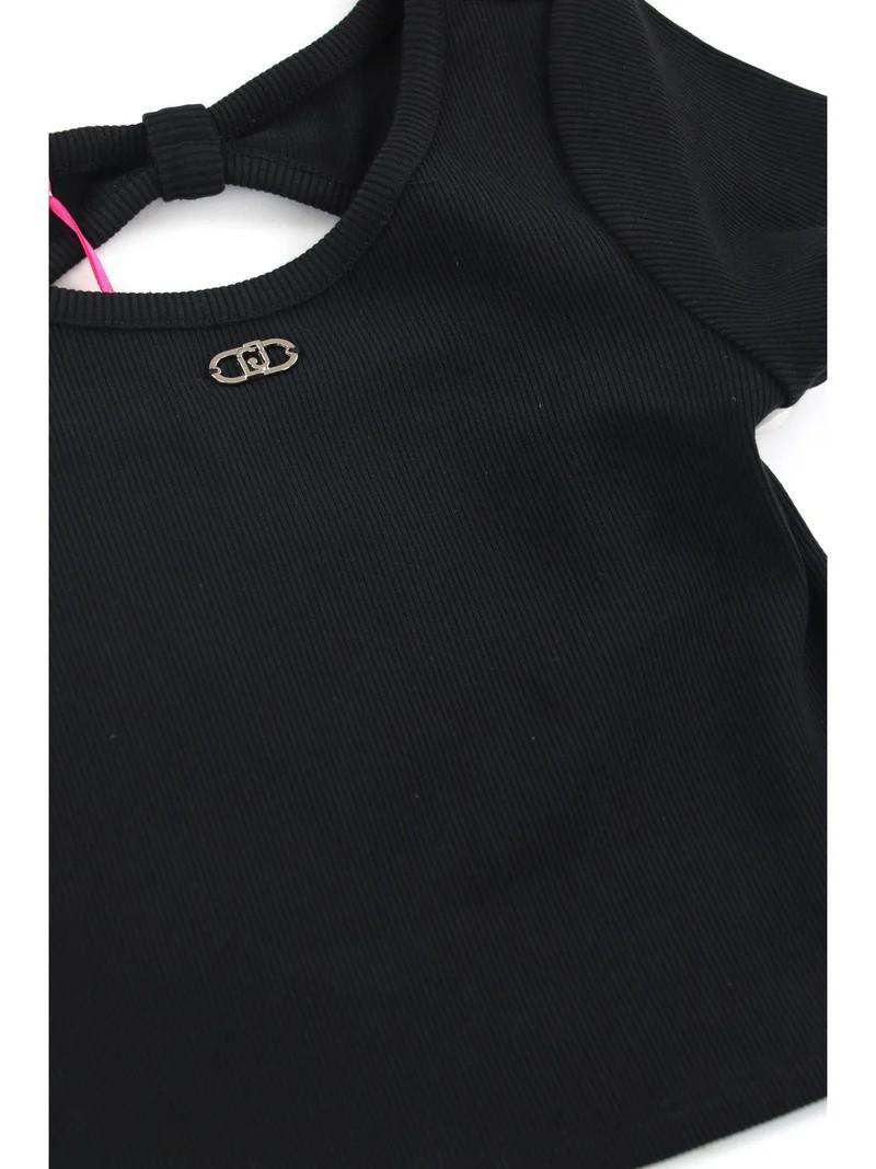 T-shirt nero per bambina GA6152J4822 22222 Liu Jo 
