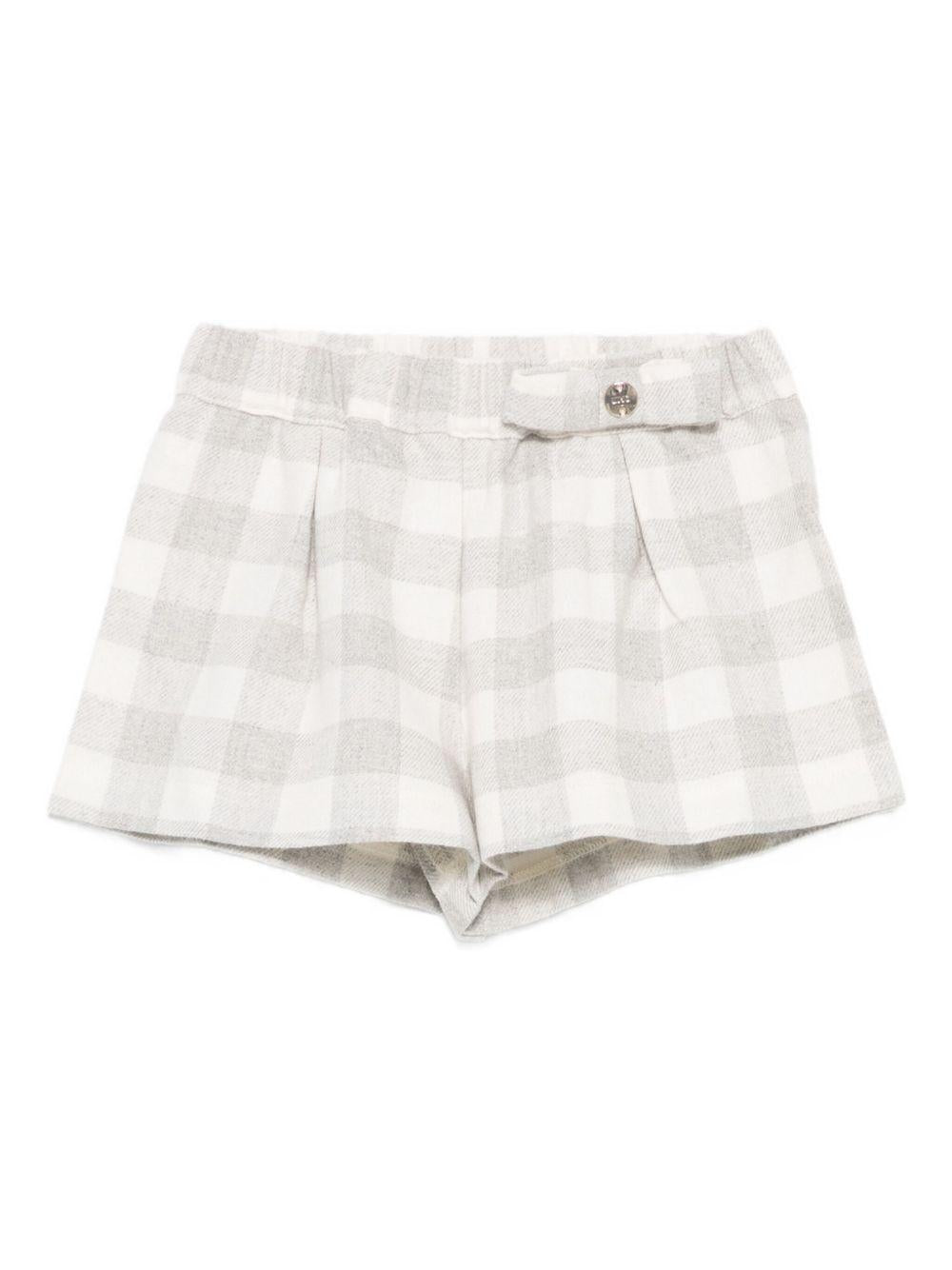 Bermuda bianco/grigio per neonata HF5017T101A B3068 Liu Jo 
