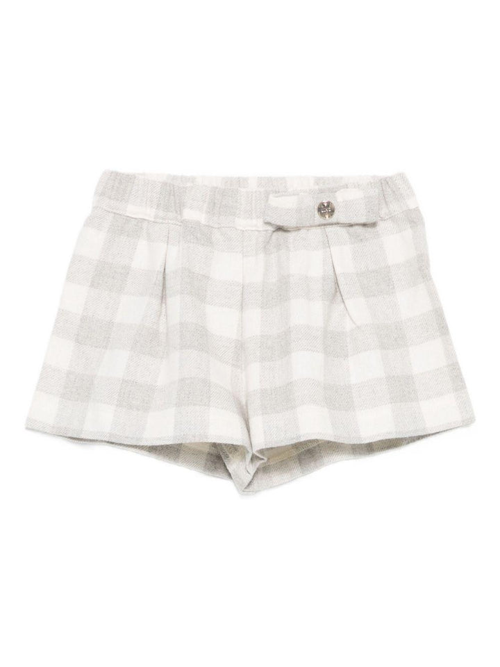 Bermuda bianco/grigio per neonata HF5017T101A B3068 Liu Jo 