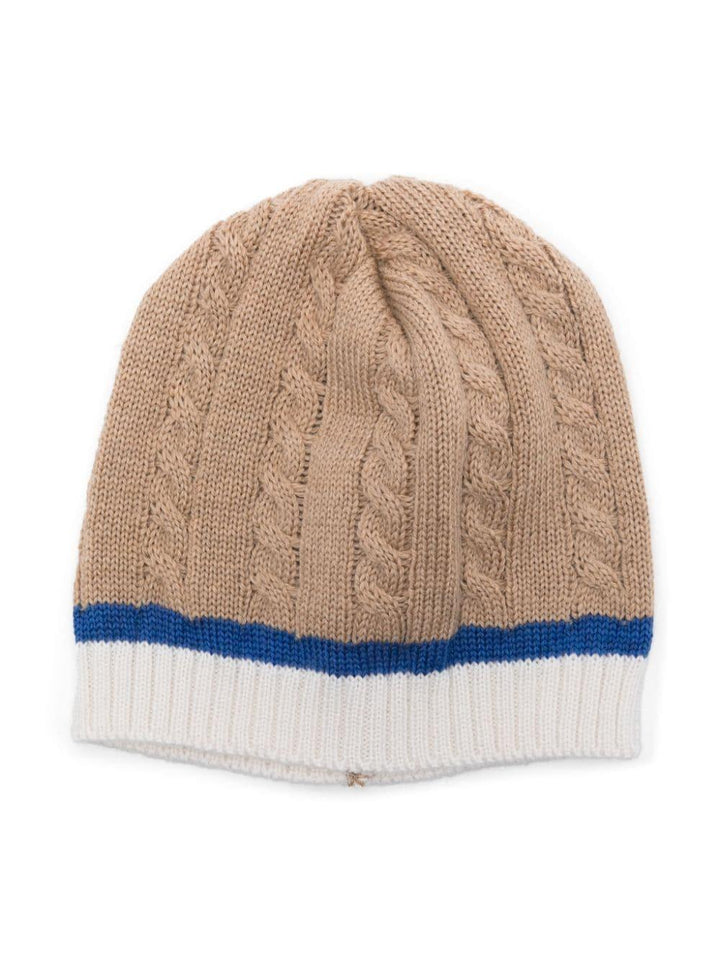 Beige hat for newborn