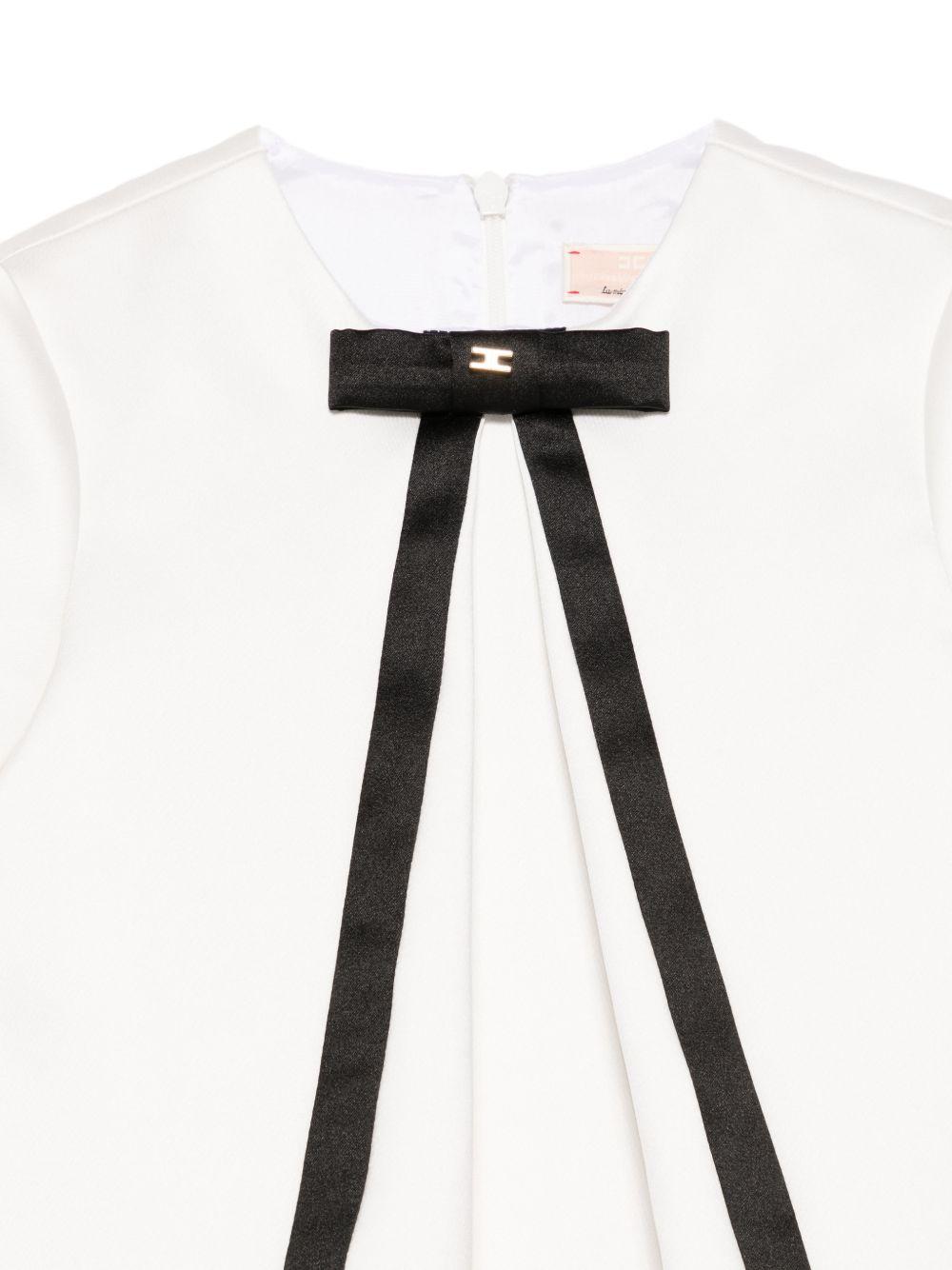 Abito bianco per bambina EGAB2220RA016 0100 Elisabetta Franchi Kids 