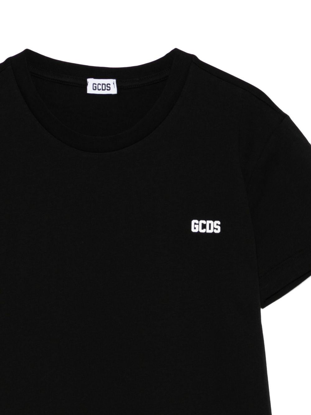 T-shirt nera per bambino B2JU2332BA3 99 Gcds Kids 