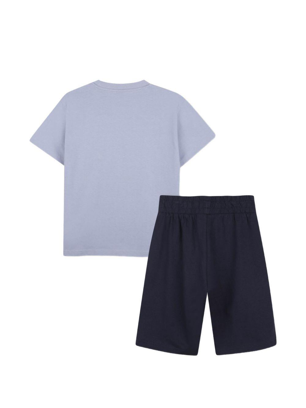 Completo blu chiaro/oscuro per bambino J53002 849 Boss Kids 