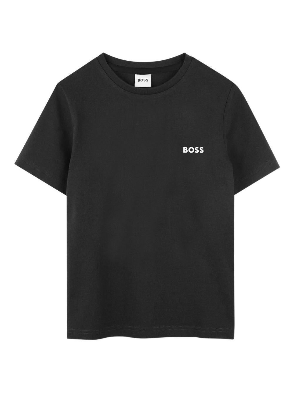 T-shirts bianca/nera per bambino J52680 M41 Boss Kids 