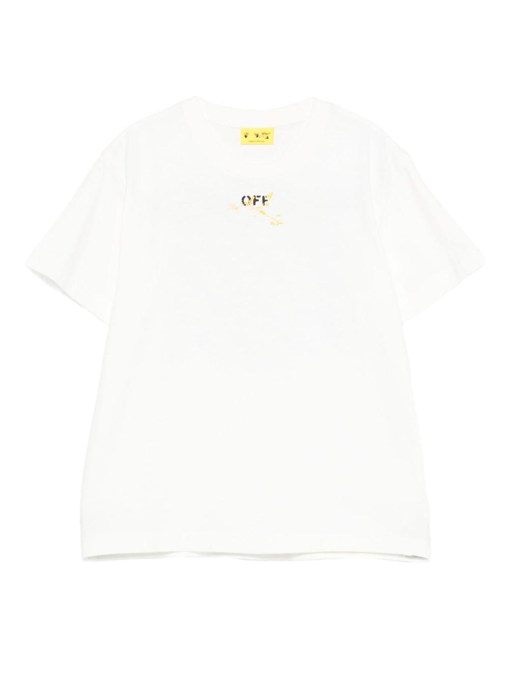 T-shirt bianco per bambino OBAA002F25JER00A 0118 Off White Kids 