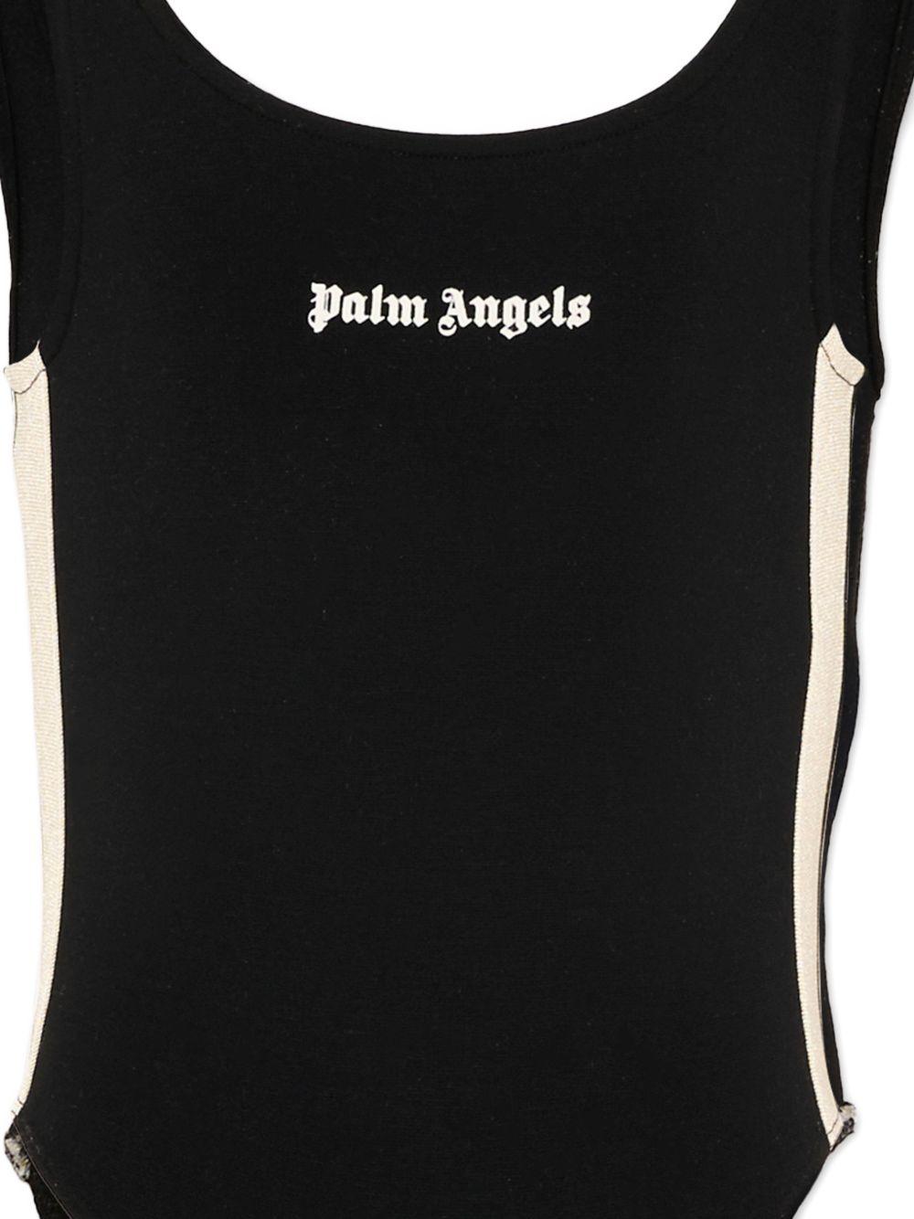 Body nero per bambina PGBD00CS26FLE001 110 Palm Angels Kids 