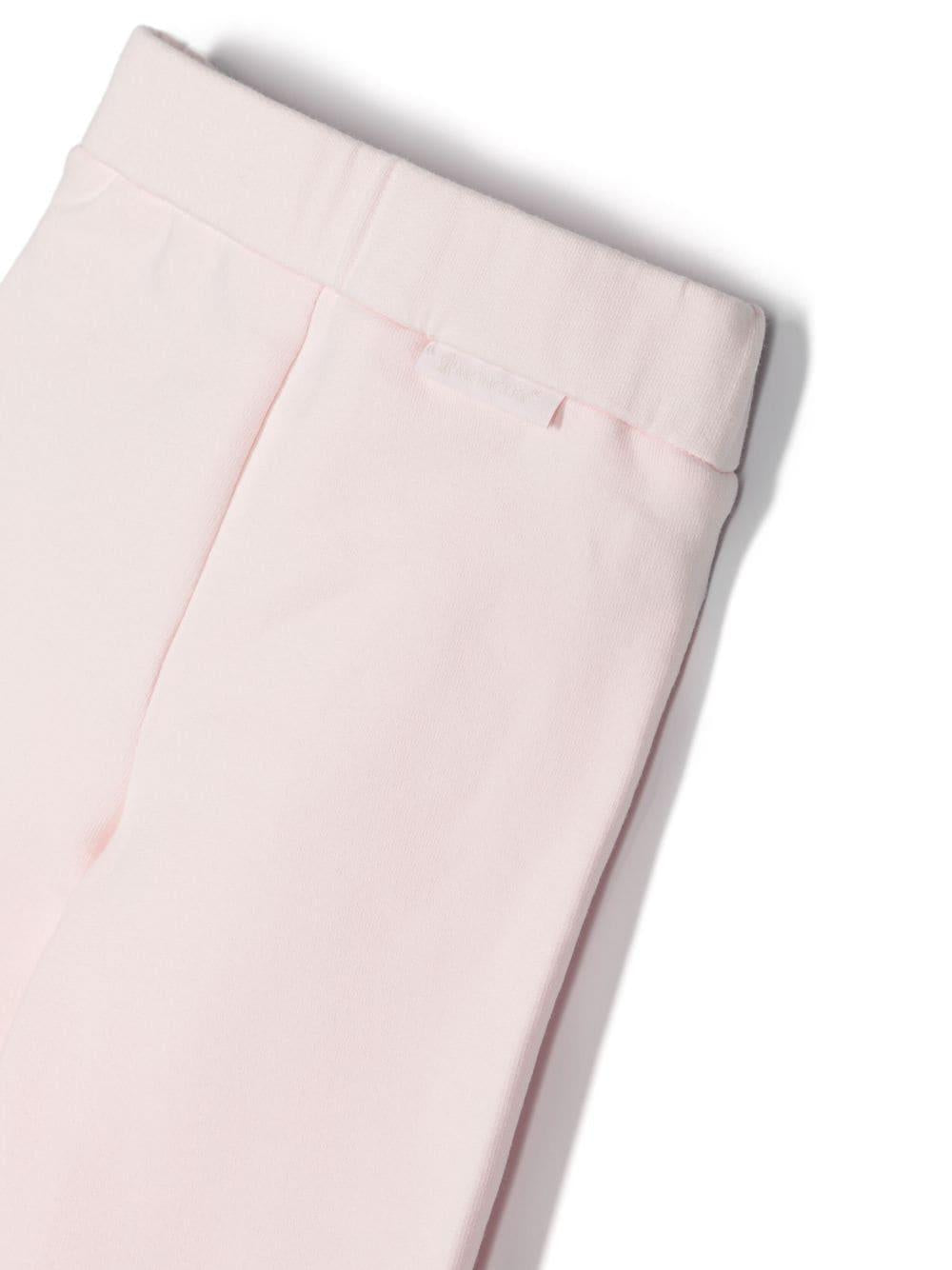 Pink sports outfit for baby girls with logo