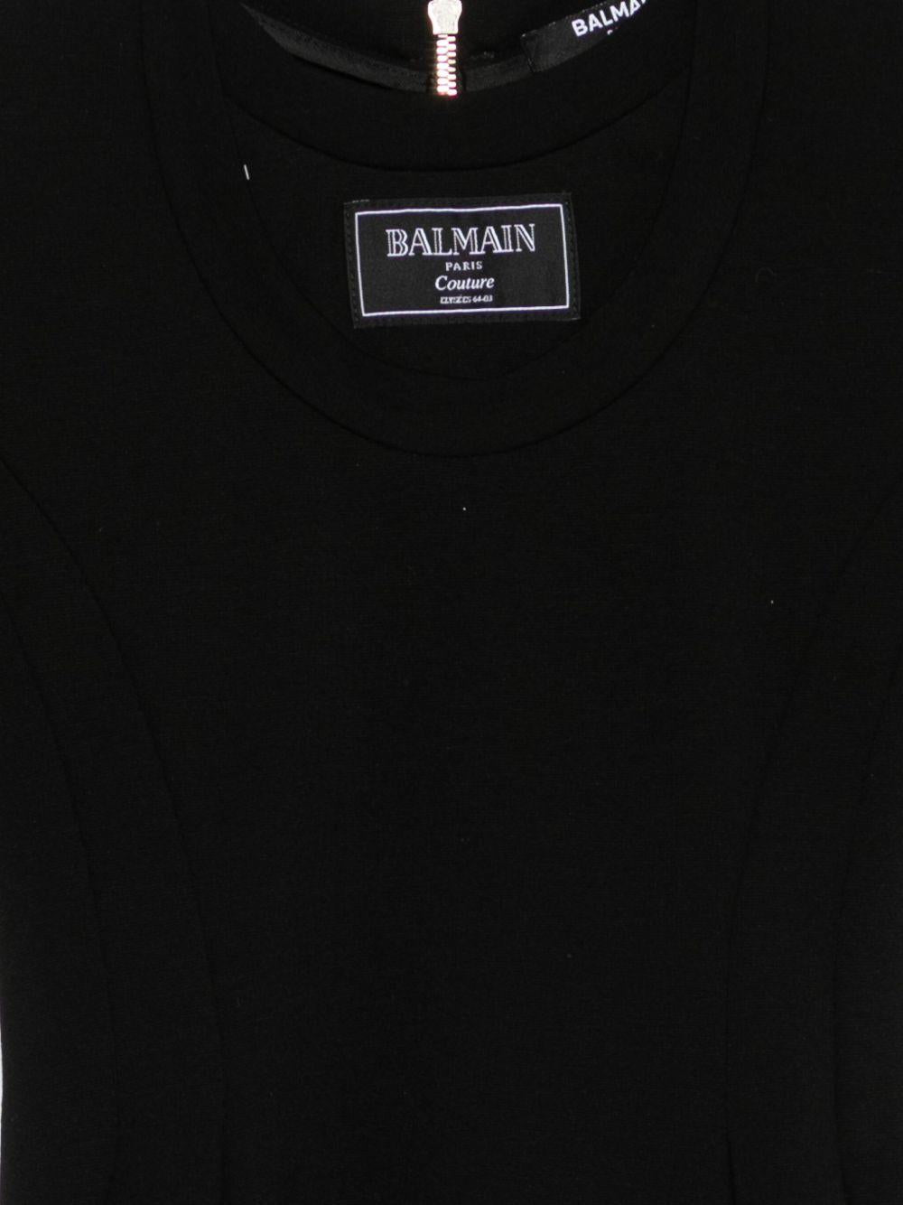 Abito nero per bambina BX1C01J0371 930 Balmain Kids 