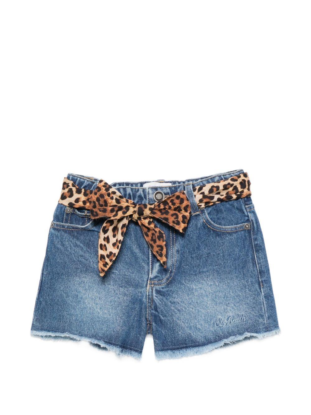 Bermuda blu per bambina KOK0001 00958L MC2 Saint Barth Kids 