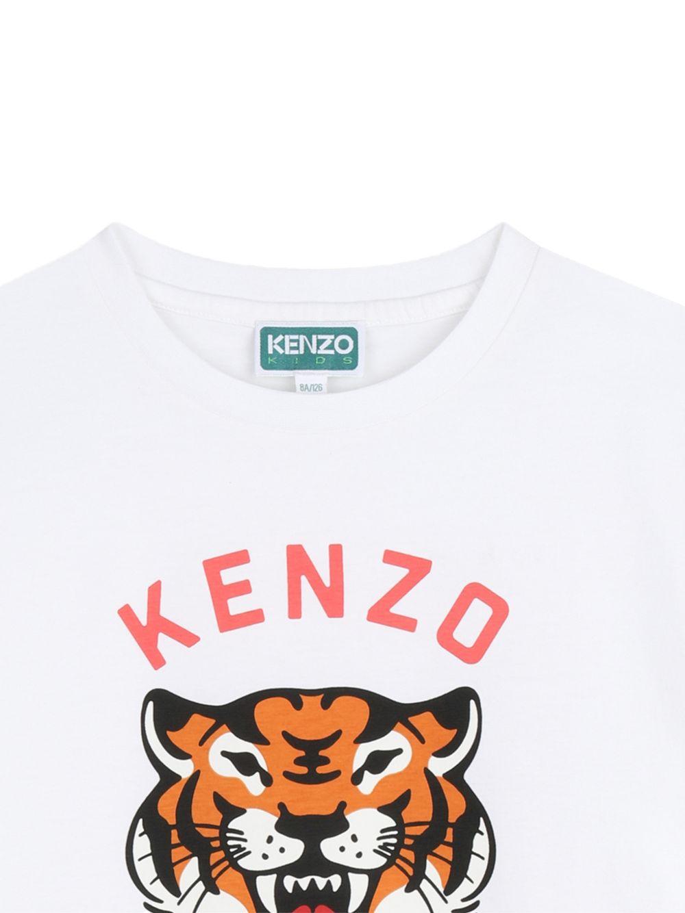 T-shirt bianca per bambino K61676 10P Kenzo Kids 