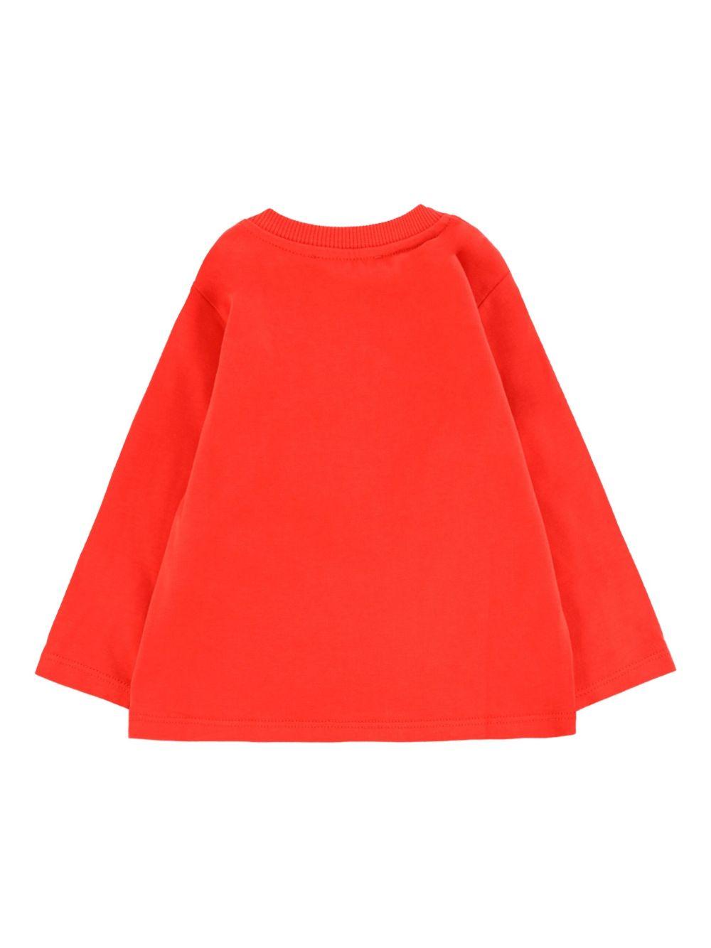 T-shirt rossa per neonato M7O00RLAA01 50109 Moschino Kids 