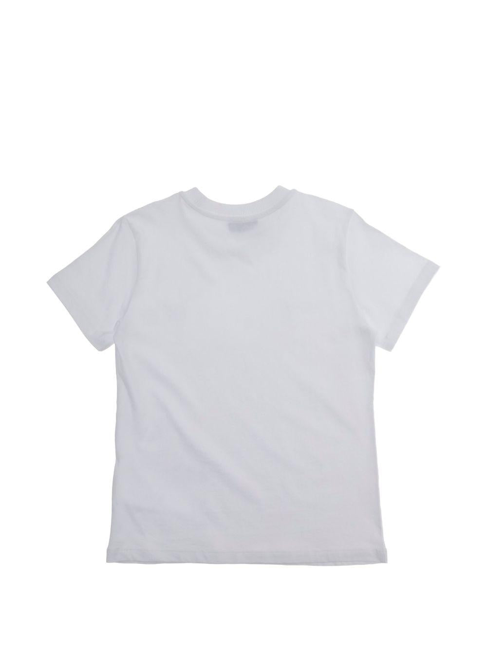 T-shirt bianco per bambino HZM058LAA03 10101 Moschino Kids 