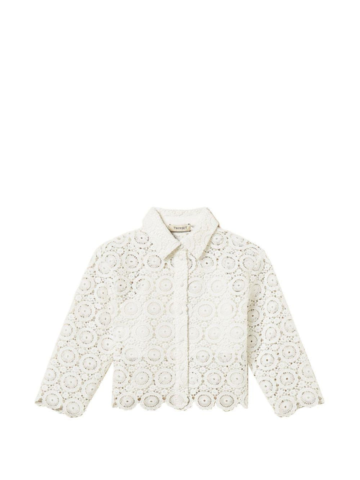 Camicia bianca per bambina 261GJ2Q25 00526 Twin Set 