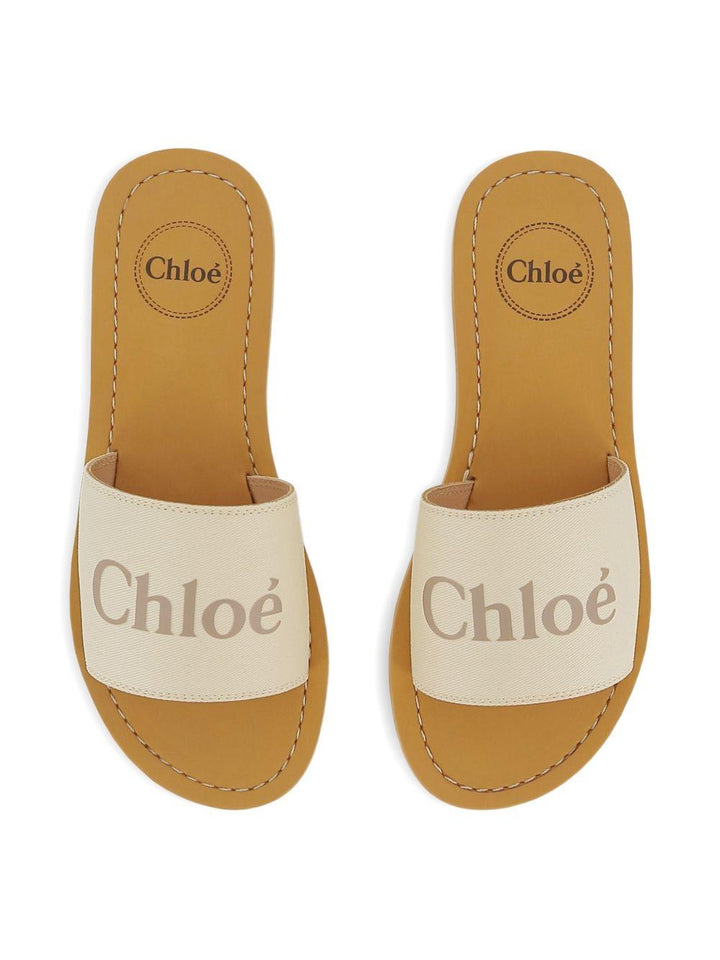 Ciabbatte beige per bambina C20881 117 Chloe 