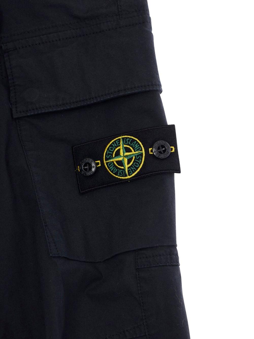 Pantalone nero per bambino 63100004S0001 V0020 Stone Island Kids 