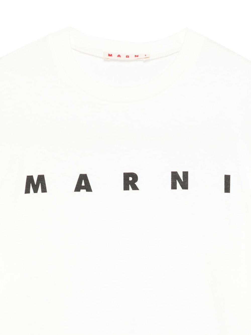 T-shirt bianca per bambino M01601M00RF 0M114 Marni Kids 