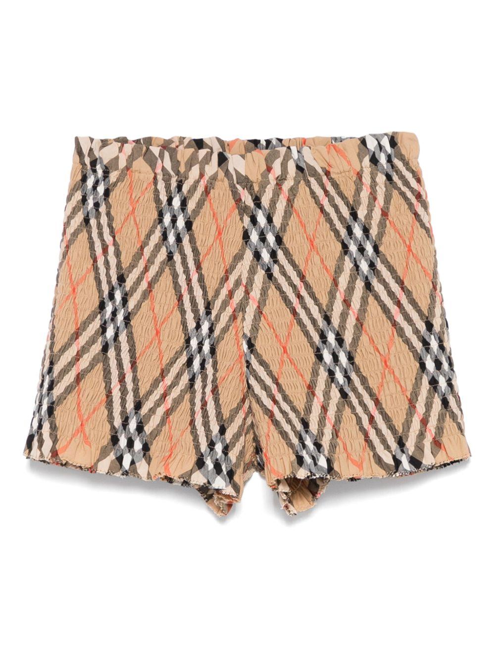 Bermuda motivo Vintage Check per bambina 8100074 B9368 Burberry Kids 