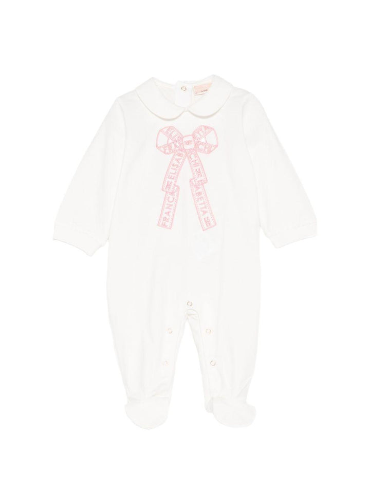 Tutina bianca per neonata ENTU1460JF054 0285 Elisabetta Franchi Kids 