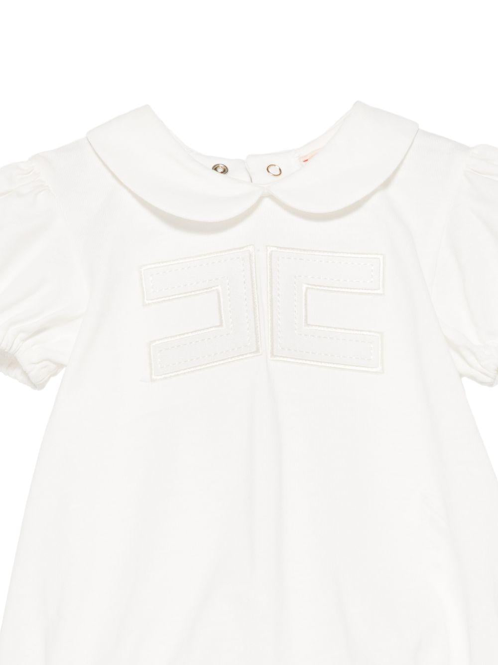 Tutina bianca per neonata ENBD0080JF054 0004 Elisabetta Franchi Kids 