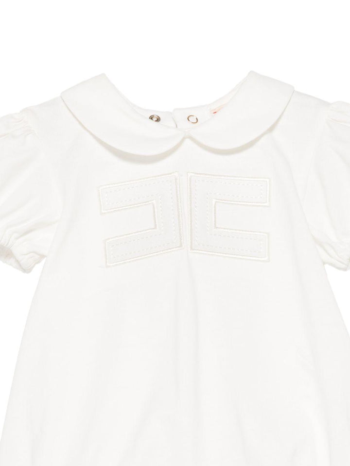 Tutina bianca per neonata ENBD0080JF054 0004 Elisabetta Franchi Kids 