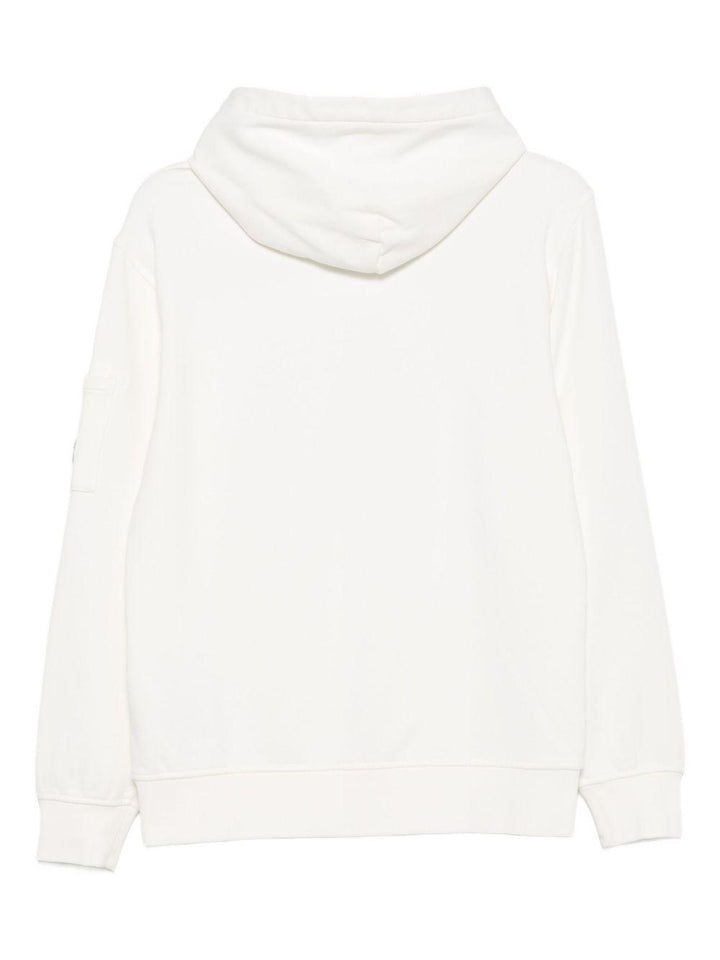 Felpa bianca per bambino CMF00YLCA76 10135 C.P Company Kids 