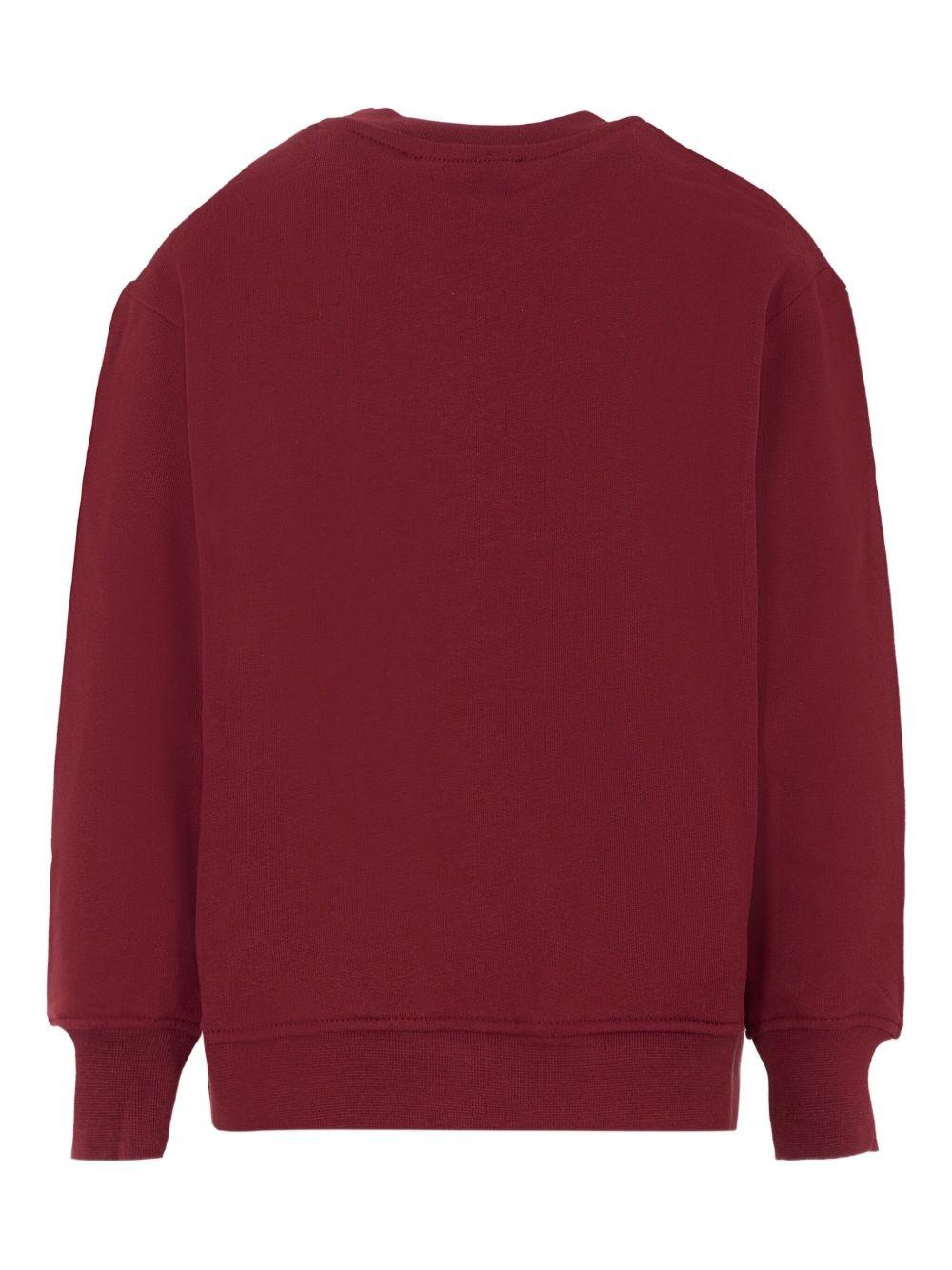 Felpa bordeaux per bambino F5MSJUSW018 MS034 Msgm Kids 