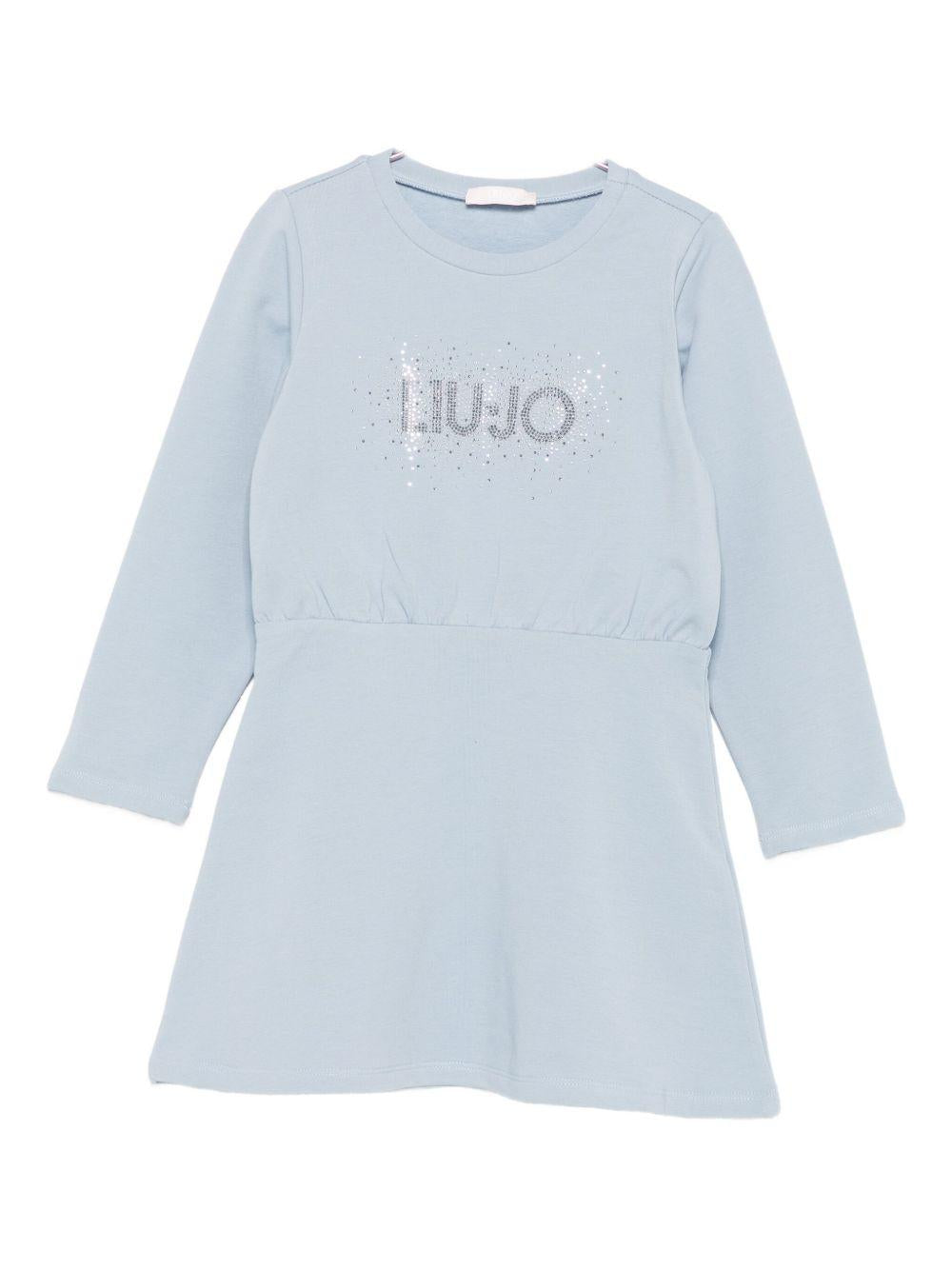 Abito azzurro per bambina KF5004F0724 64010 Liu Jo 