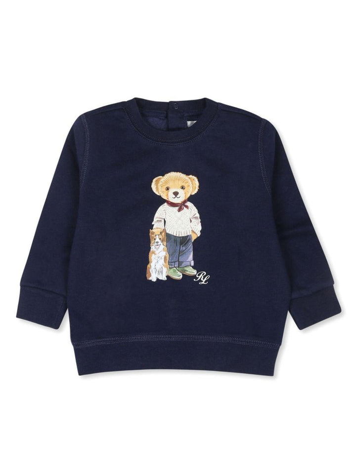 Navy blue sweatshirt for baby