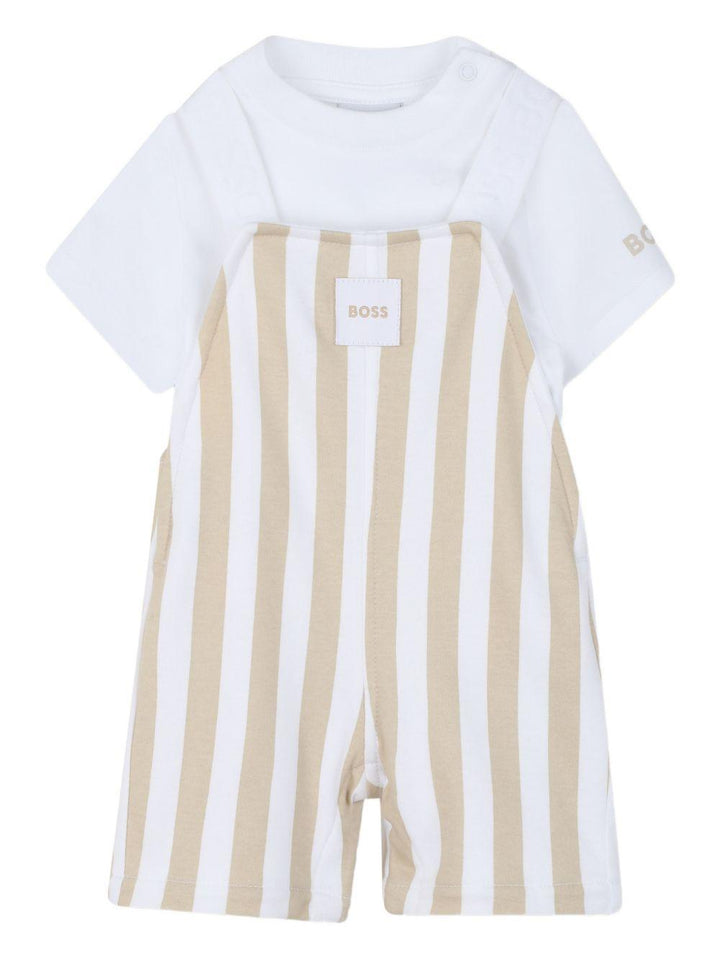 Completo bianco/beige per neonato J53038 249 Boss Kids 