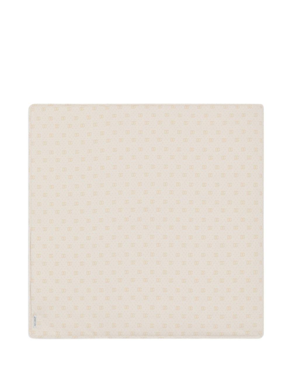 Coperta bianca/beige per neonato LNJA88G7PSV S9000 Dolce & Gabbana Kids 