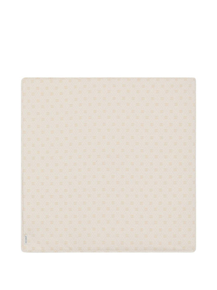 Coperta bianca/beige per neonato LNJA88G7PSV S9000 Dolce & Gabbana Kids 