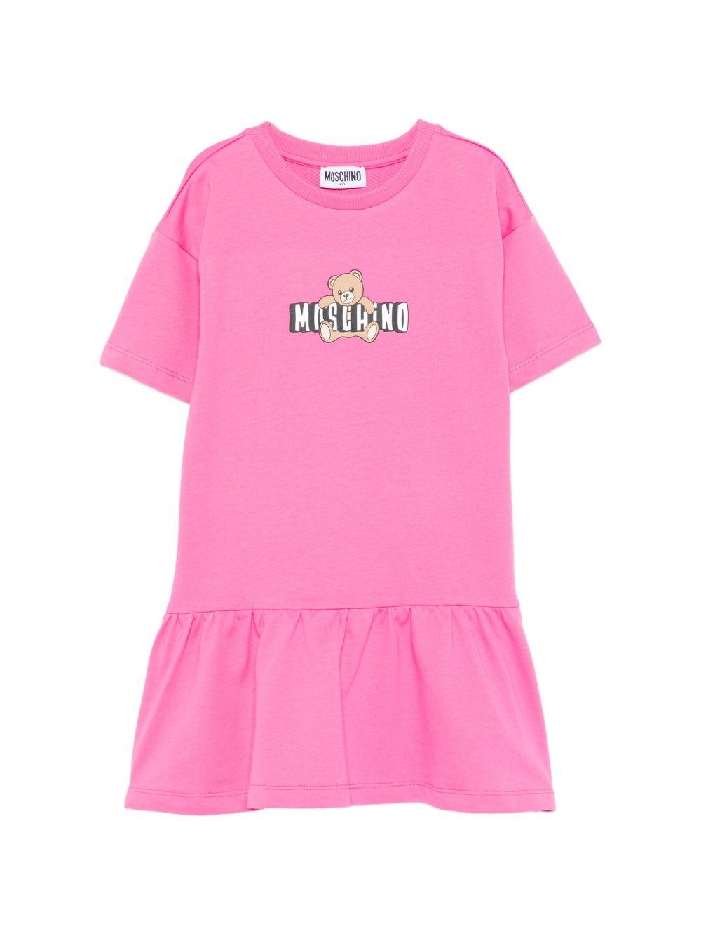 Abito rosa per bambina HDV0HLLCA19 50533 Moschino Kids 