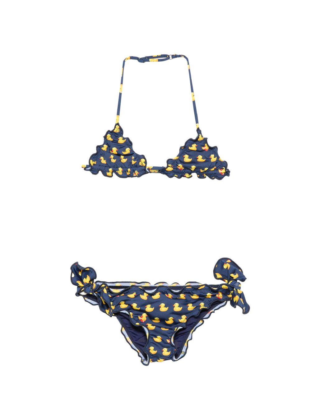 Costume due pezzi blu per bambina CRIS001 03152L MC2 Saint Barth Kids 