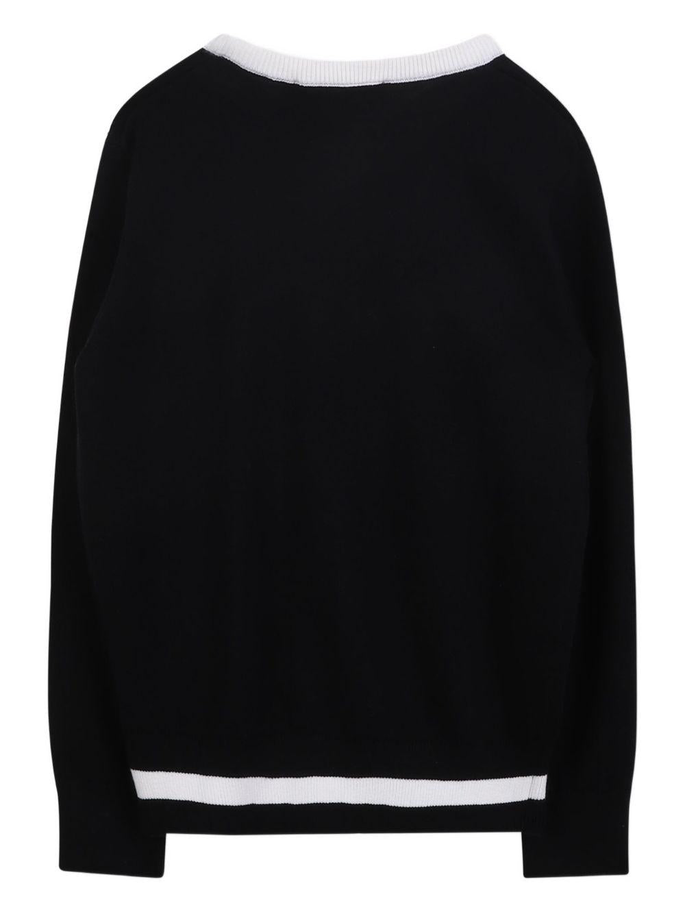 Maglione nero/bianco per bambino Z30936 M41 Karl Lagerfeld Kids 