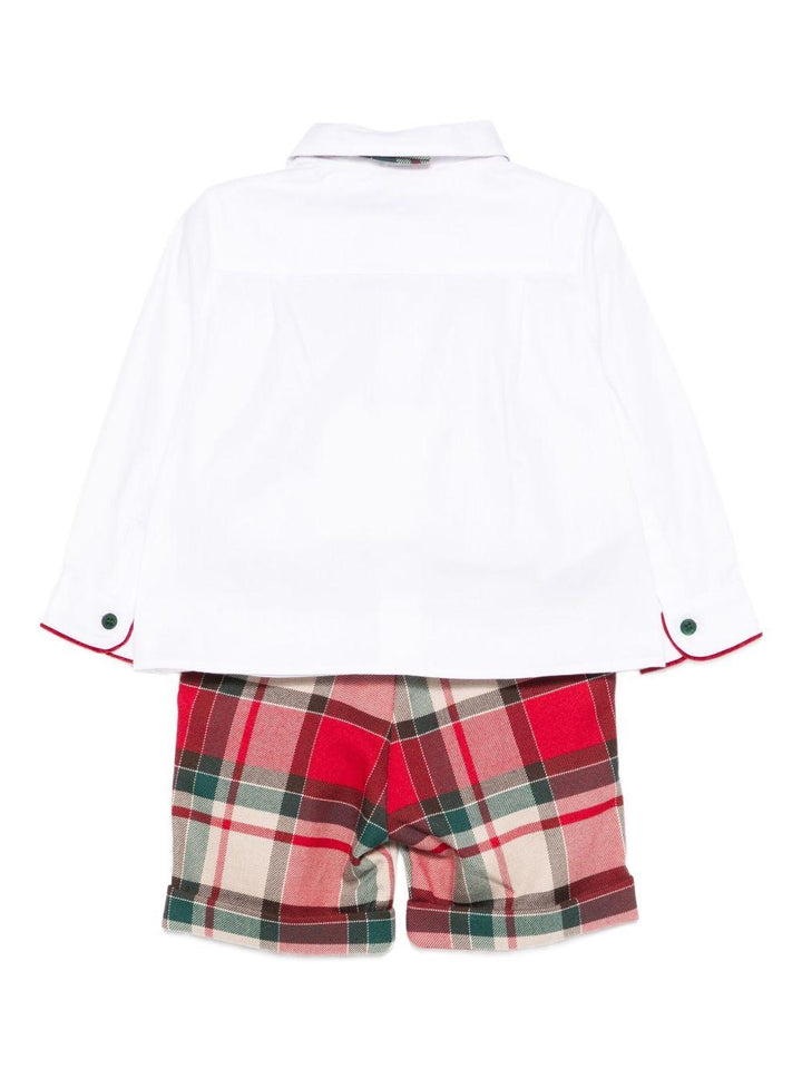 Completo rosso/bianco per neonato 5706 002 Abel & Lula 