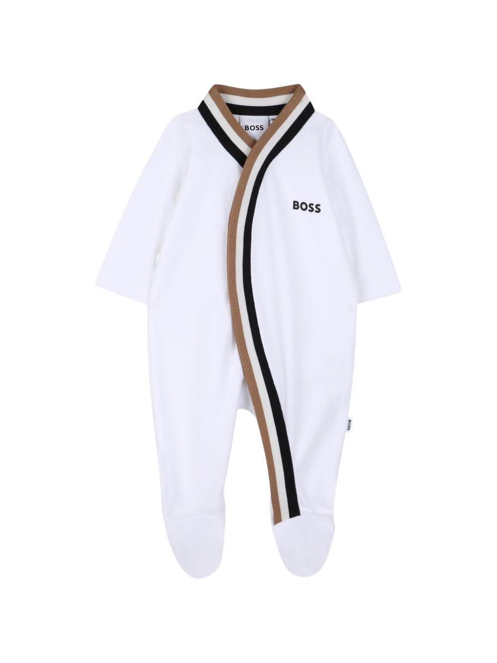 Kit tutine bianche/beige per neonato J53055 10P Boss Kids 