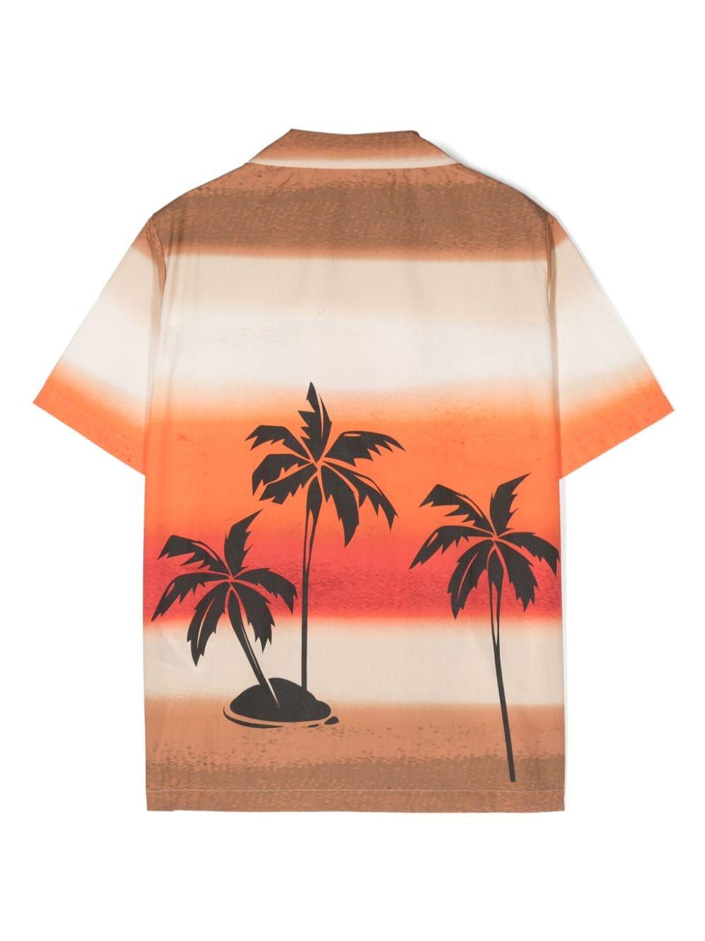 Camicia multicolore per bambio in popeline