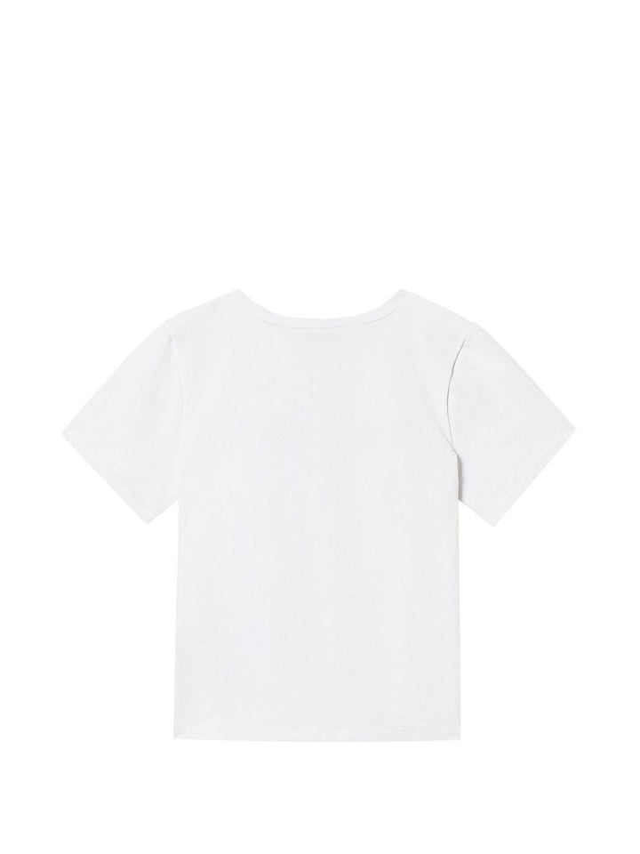 T-shirt bianco per bambina 261GB2181 13368 Twin Set 