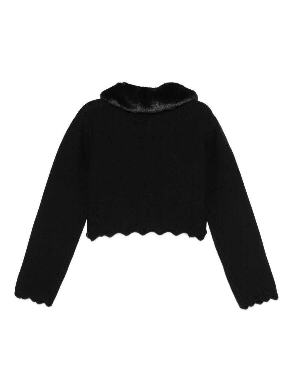 Cardigan nera per bambina 5834 080 Abel & Lula 