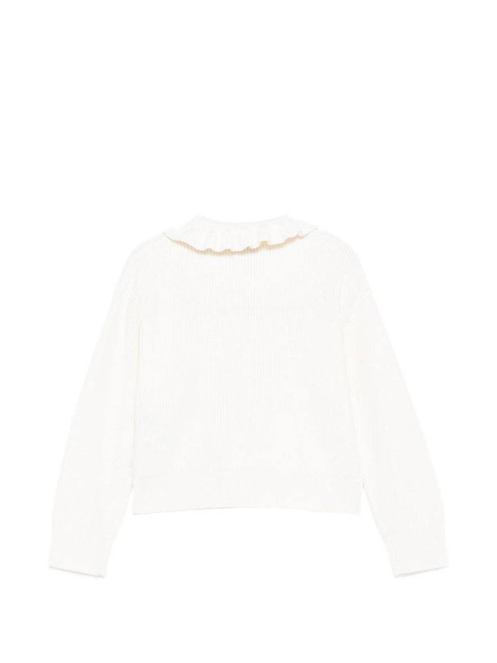 Cardigan avorio per bambina 8117677 A1452 Burberry Kids 